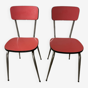 Pair of Formica chairs from the 70s