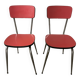 Paire de chaises en formica années 70