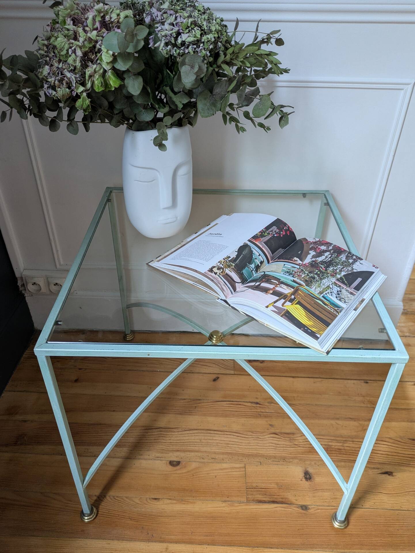 petite table vintage fer forgé.