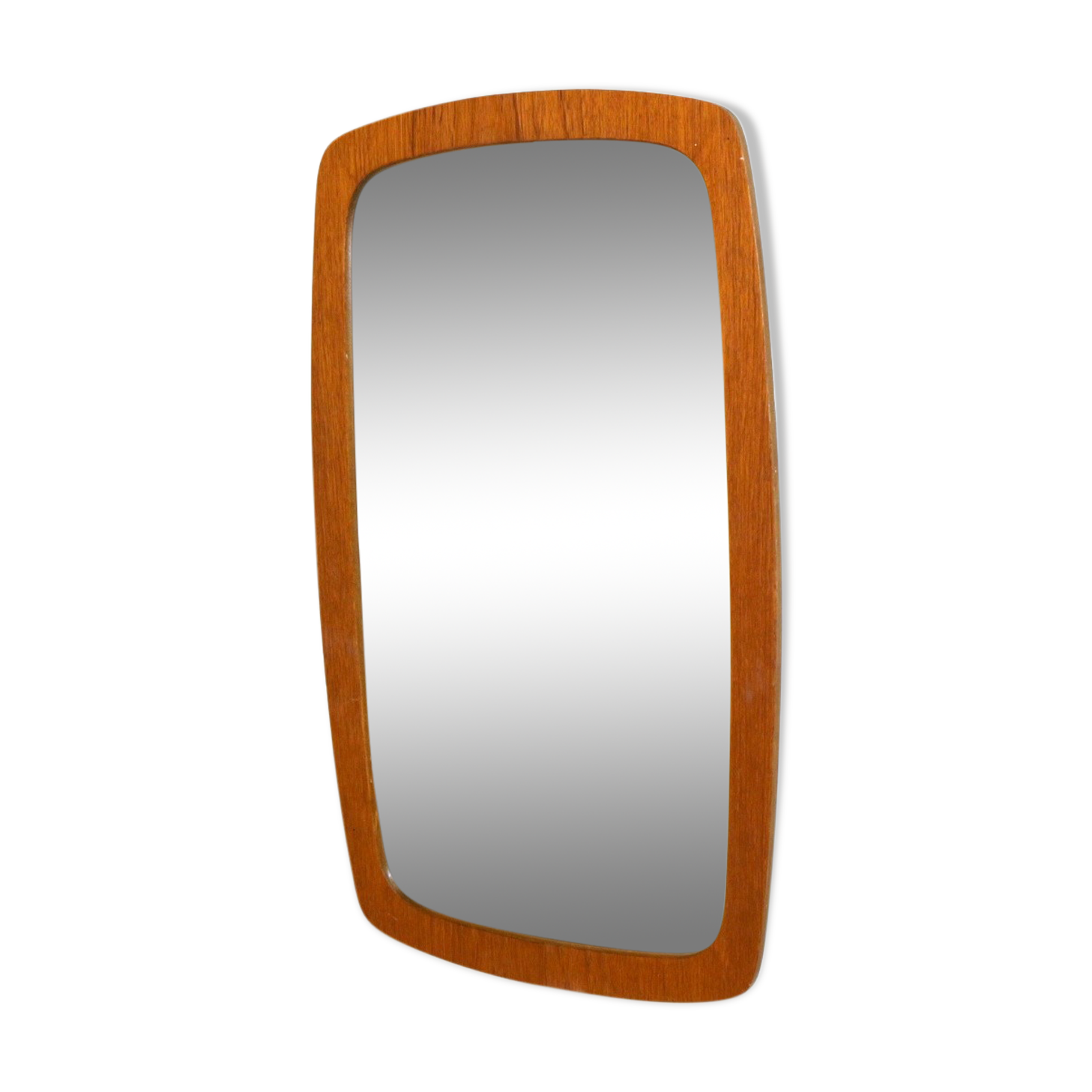 Mirror "Pebble" in teak, Sweden, 1960, 69x41cm