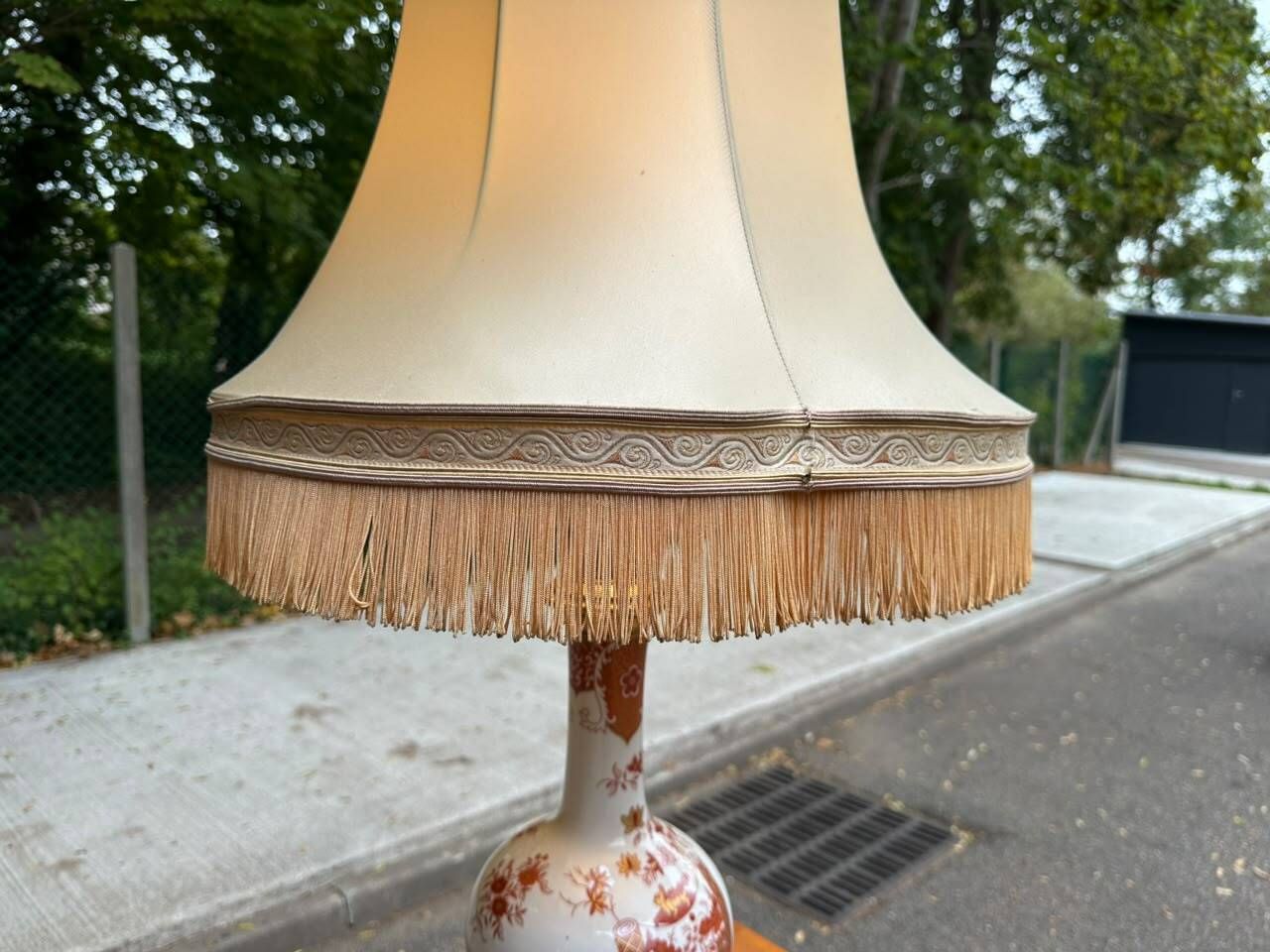 Porcelain Lamp from Paris – Bicentennial Edition 1973 (Red and Gold Decor)
