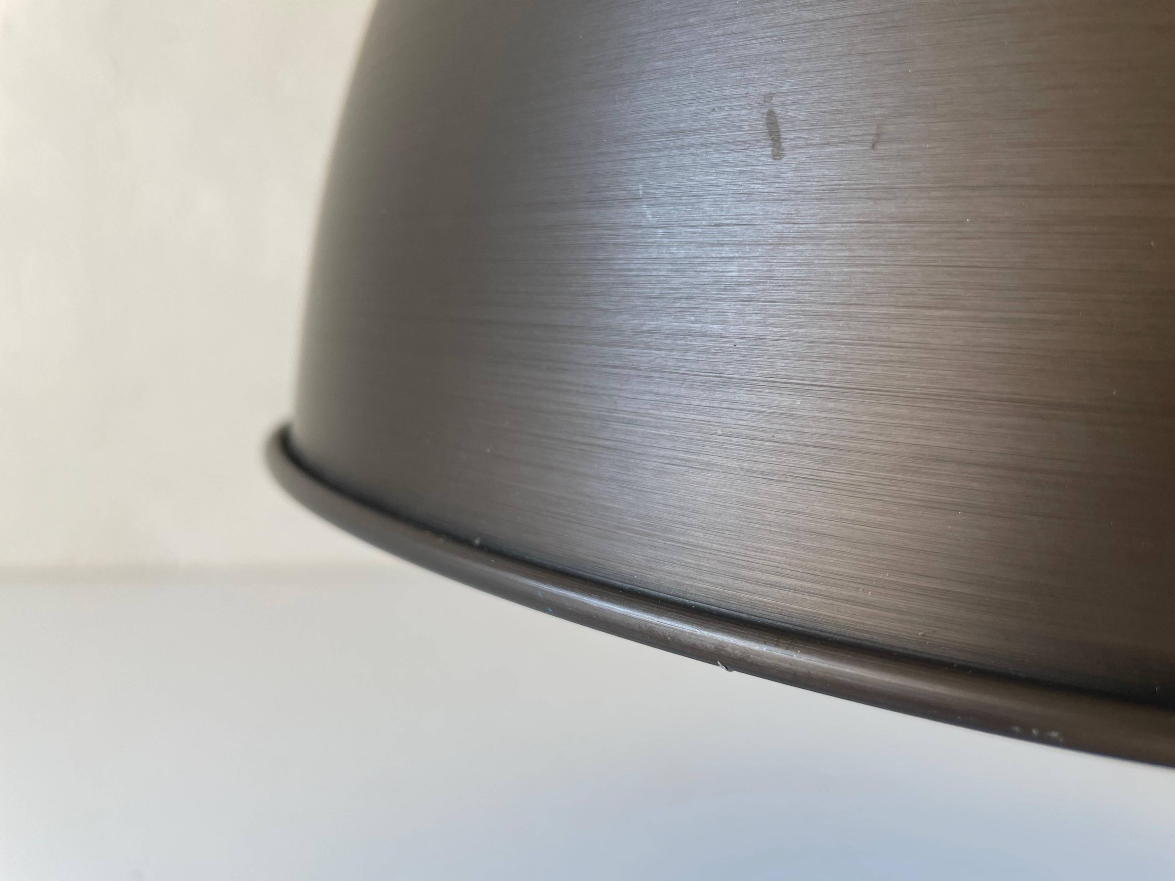 Brushed metal pendant lamp with a bronze appearance, 1970s, Germany