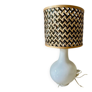Lampe en faïence, années