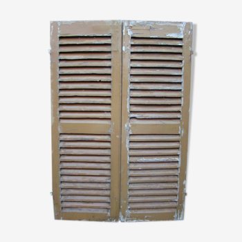 Pair of old wood shutters