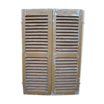 Pair of old wood shutters