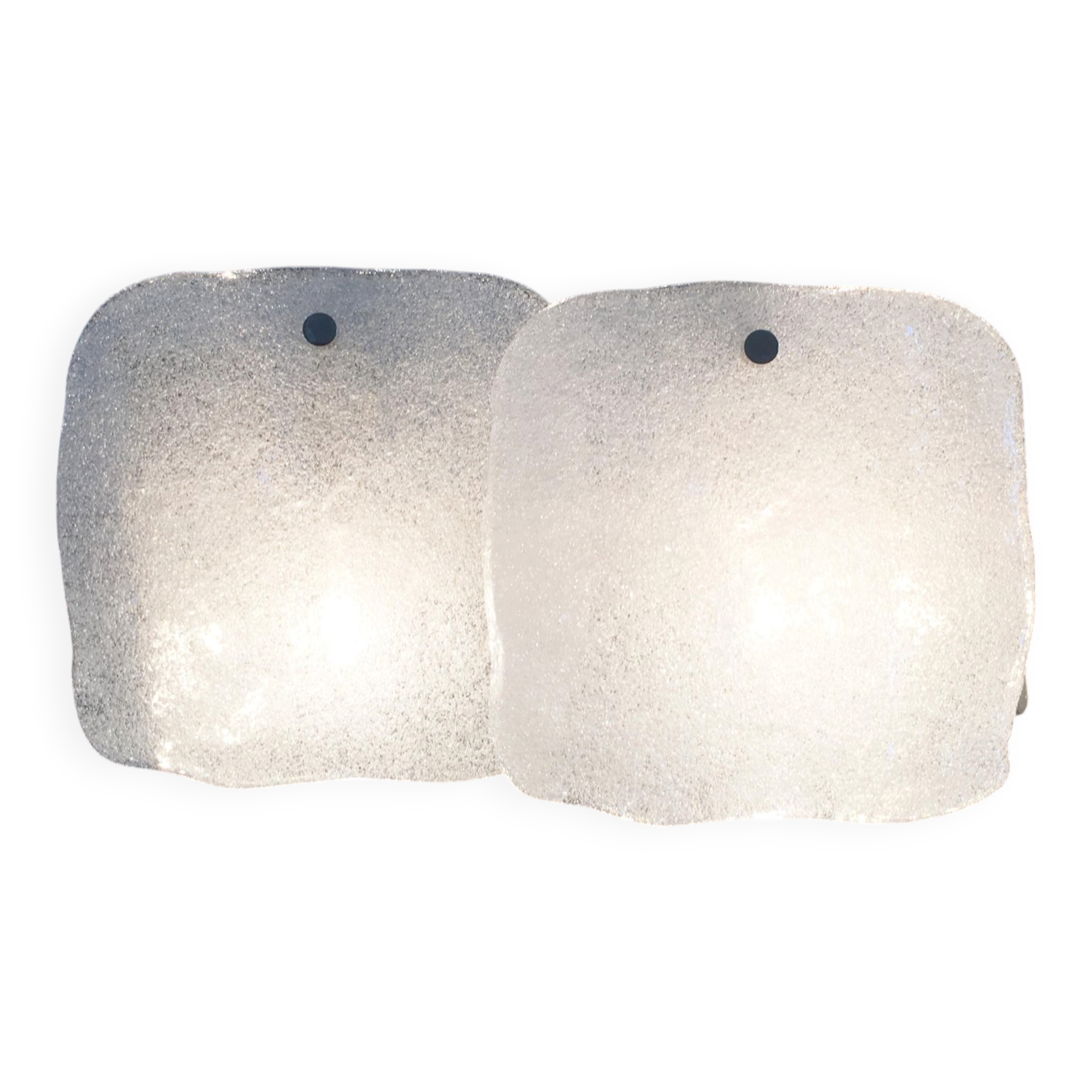 Frosted glass wall light by Kalmar Franken KG, 1960s