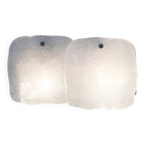 Frosted glass wall light by Kalmar Franken KG, 1960s