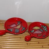 Set of two cups cerenne vallauris 1950