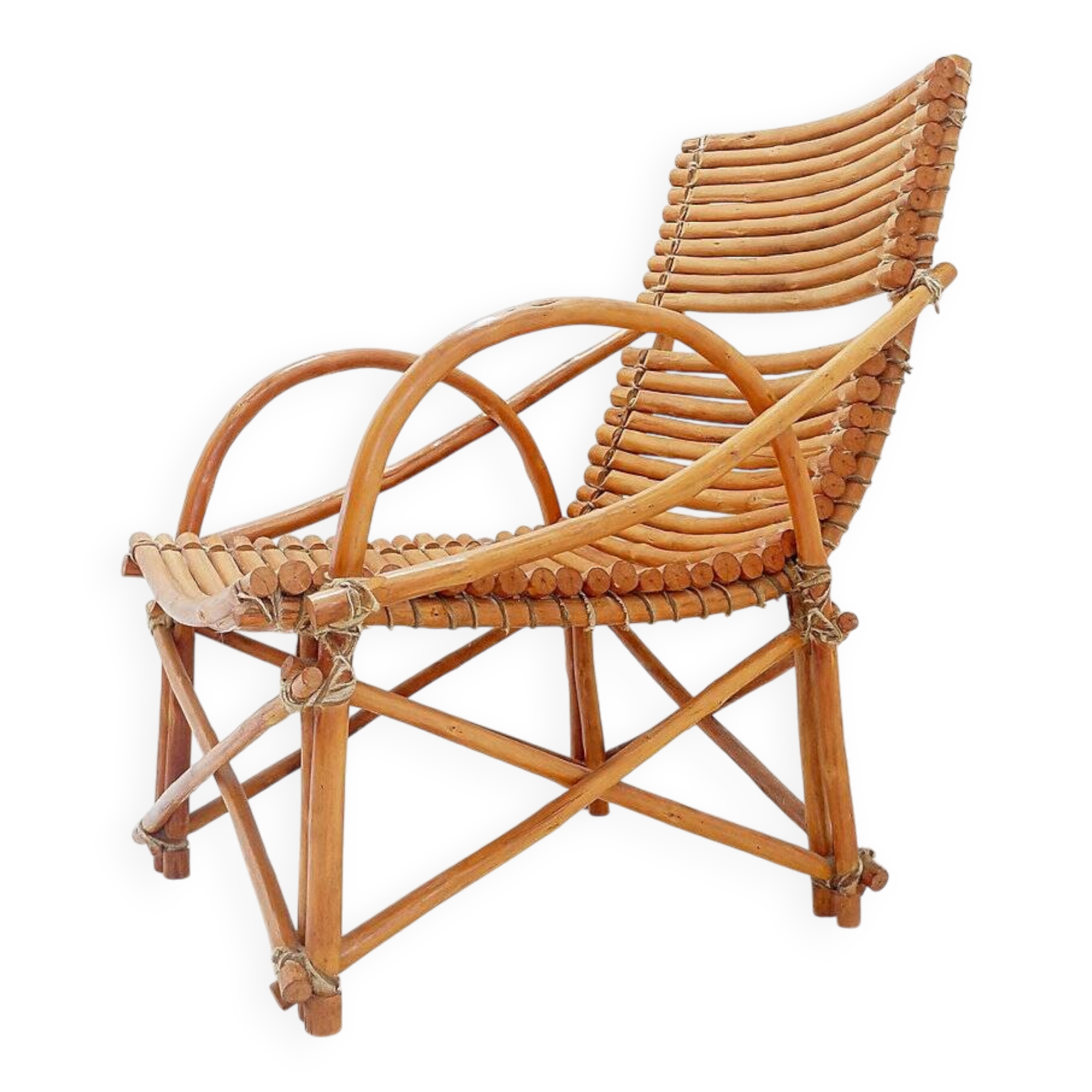 Vintage Bamboo armchair - 20th