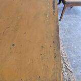 Shop/trade table in old fir 1950s -1m