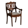 Danish popular art armchair in oak with a lambswool seat, early 20th century, 1930s.