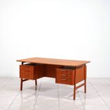 Teak writing desk „No. 75“ by Gunni Omann for Omann Jun Møbelfabrik