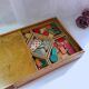 Yellow dwarf game wooden box manufactured by jlr paris early 20th century