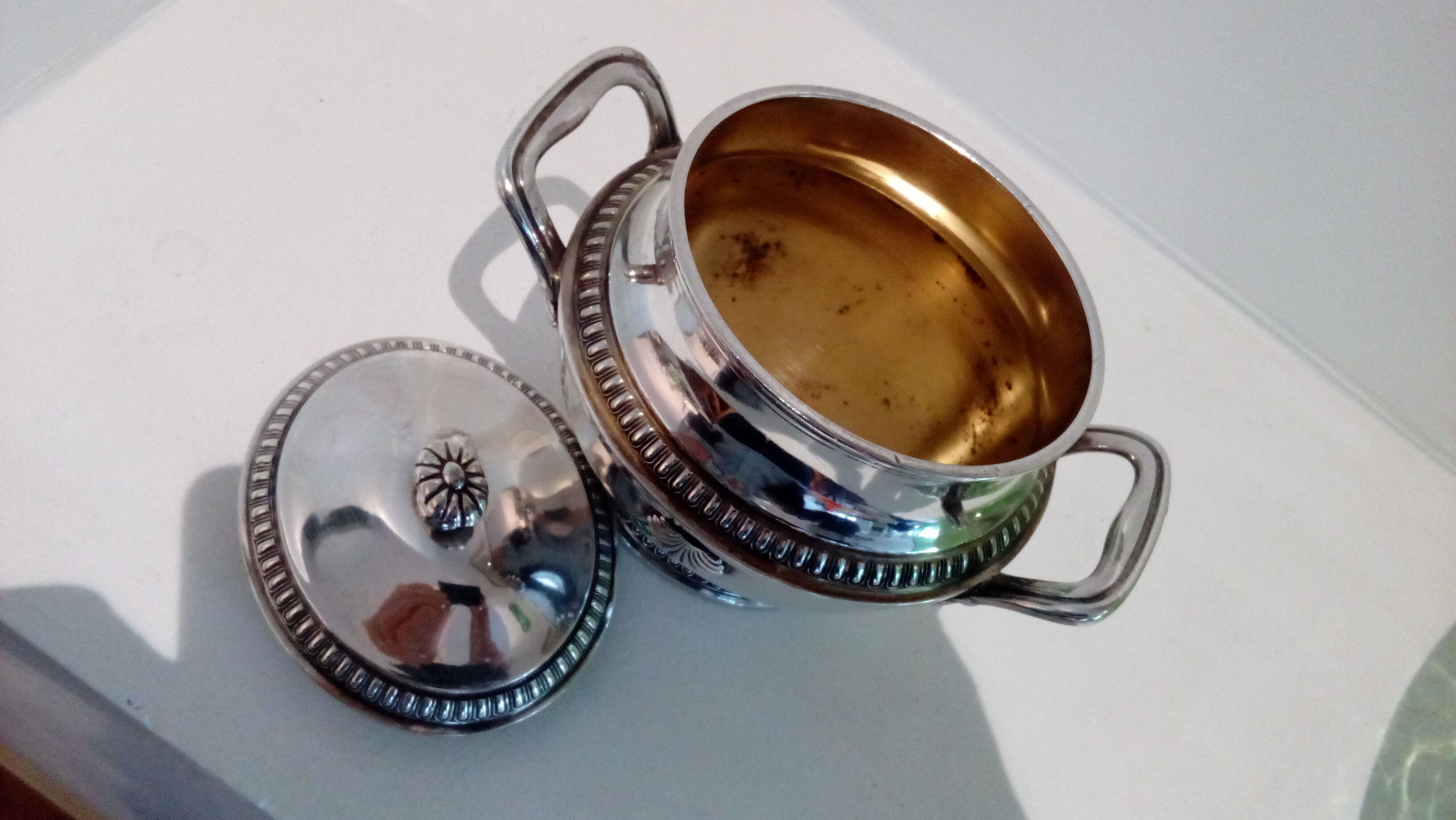 Sugar decoration silver metal shell