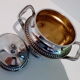 Sugar decoration silver metal shell