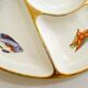 Appetizer plate, seaside design, Gien earthenware, 1960