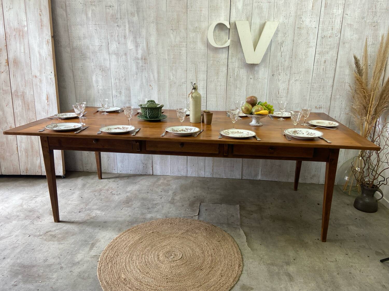 Table de ferme 237x107 cm