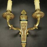 Suite de 3 appliques aux aigles style Empire - bronze