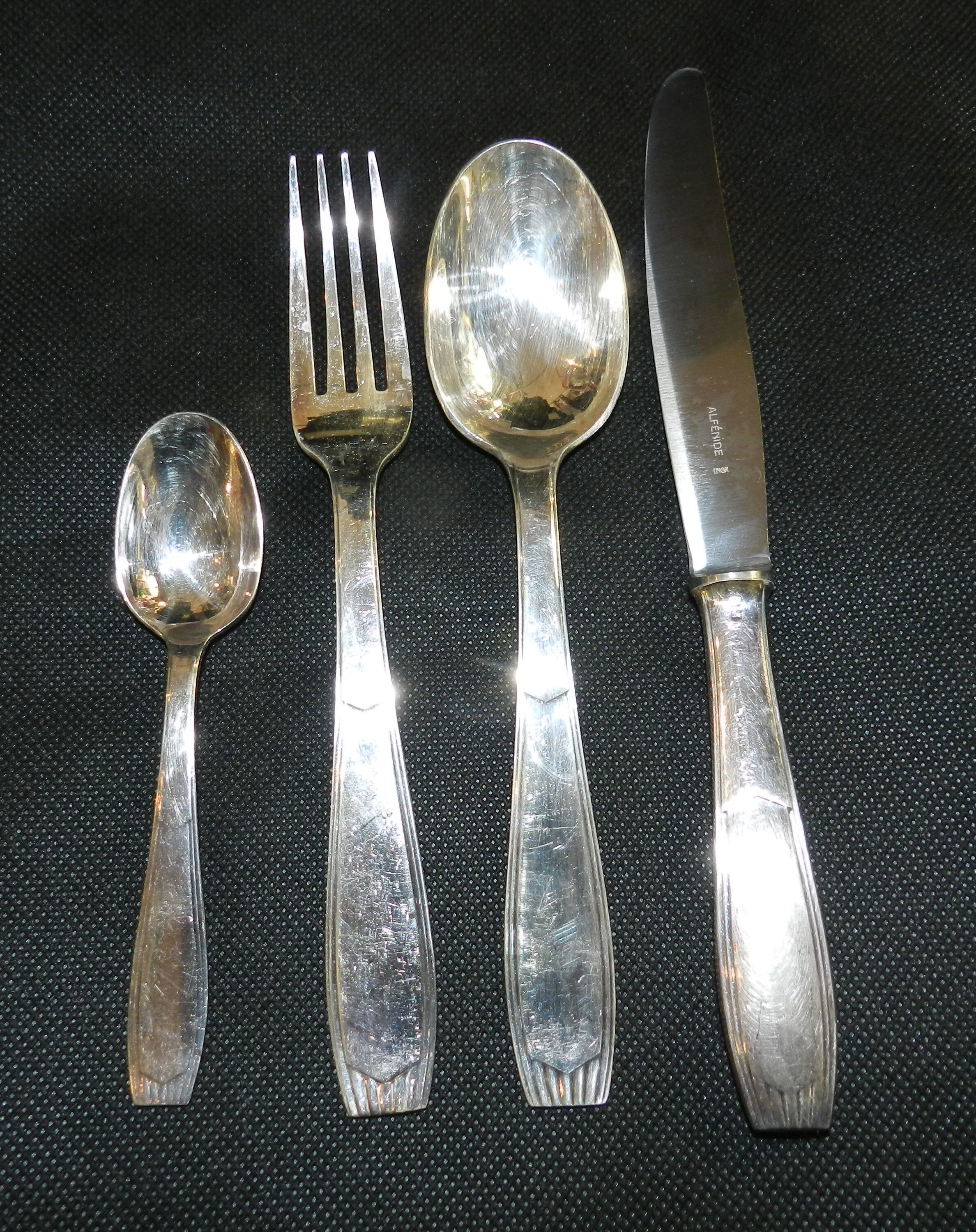 Silver metal housewife alfenide/christofle