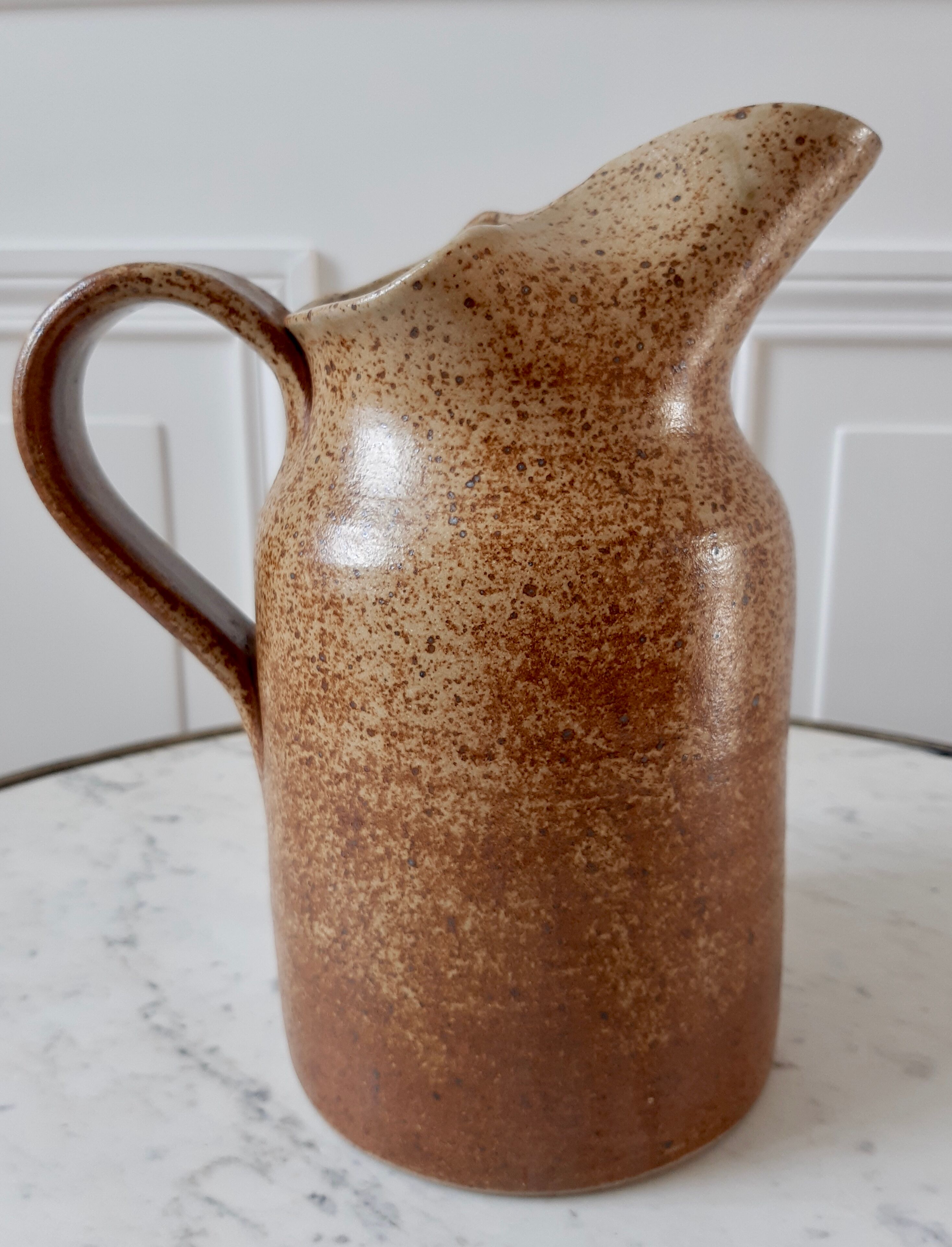 Vintage design sandstone pitcher