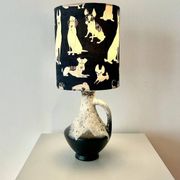 Rare design lamp in ceramic from West Germany by Bay Keramik - cordless, suitable for outdoor use.