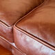 Canapé chesterfield de luxe anglais en cuir véritable