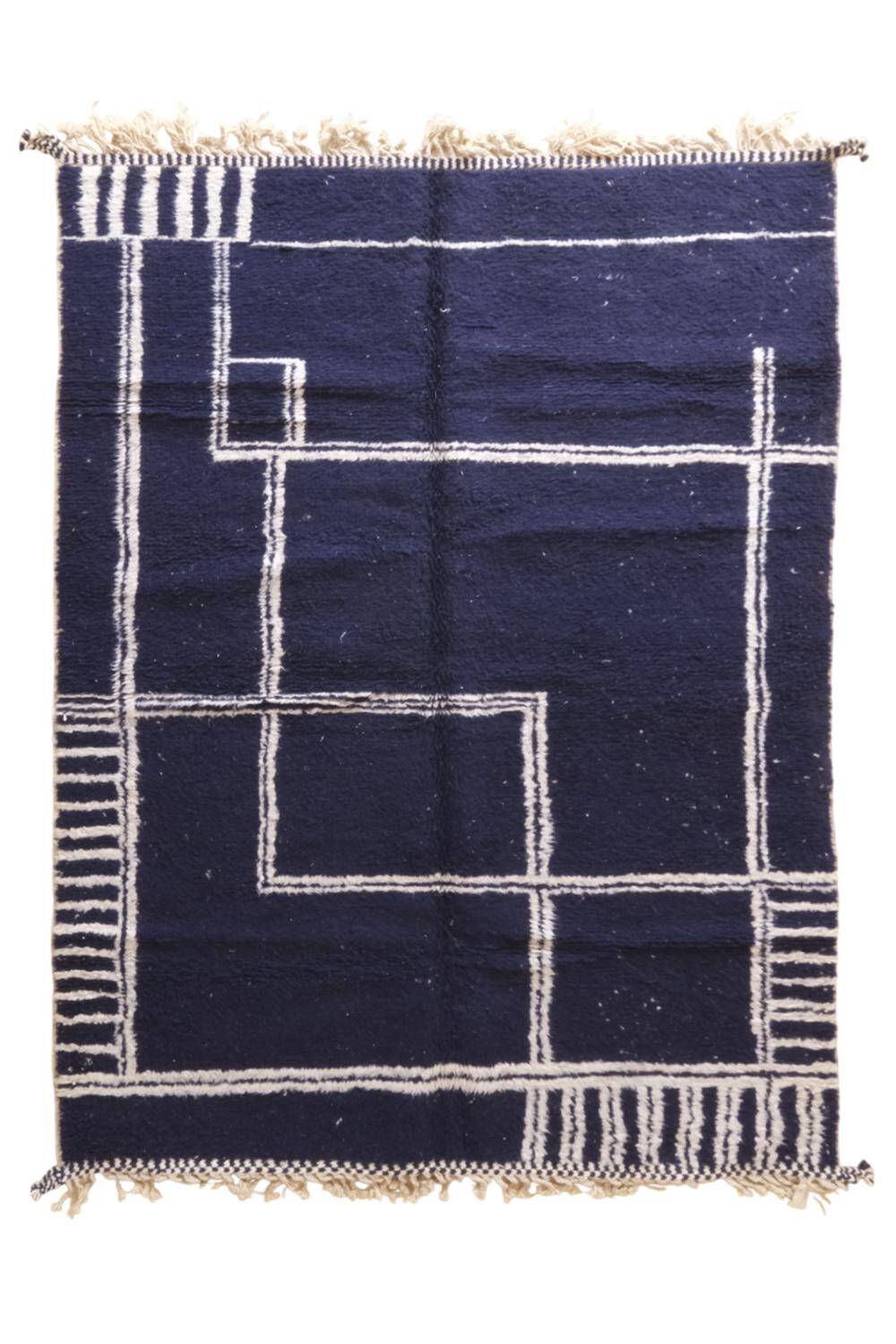 Modern Blue Rug - 284 x 207 cm