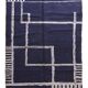 Tapis bleu moderne