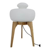 1970s Oak ULUV Floor Lamp, Czechoslovakia