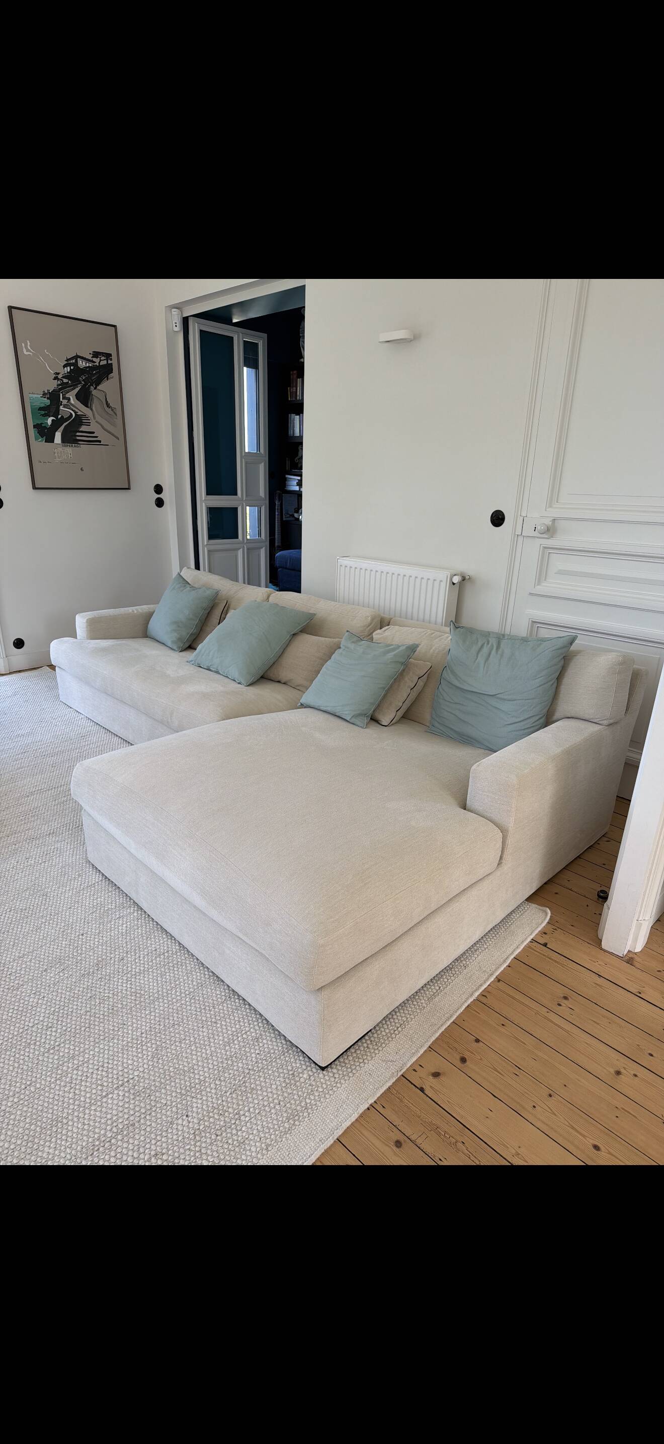 Sofa + chaise longue meridiani