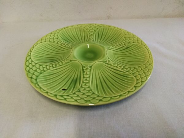Ancienne assiette à huîtres digoin sarreguemine