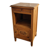 Wooden bedside table in Art Deco style