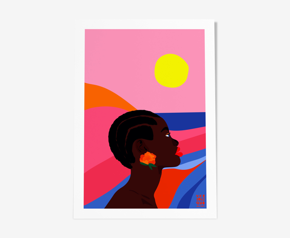 Corfou - illustration en édition limitée, format A3 Elisa Brouet