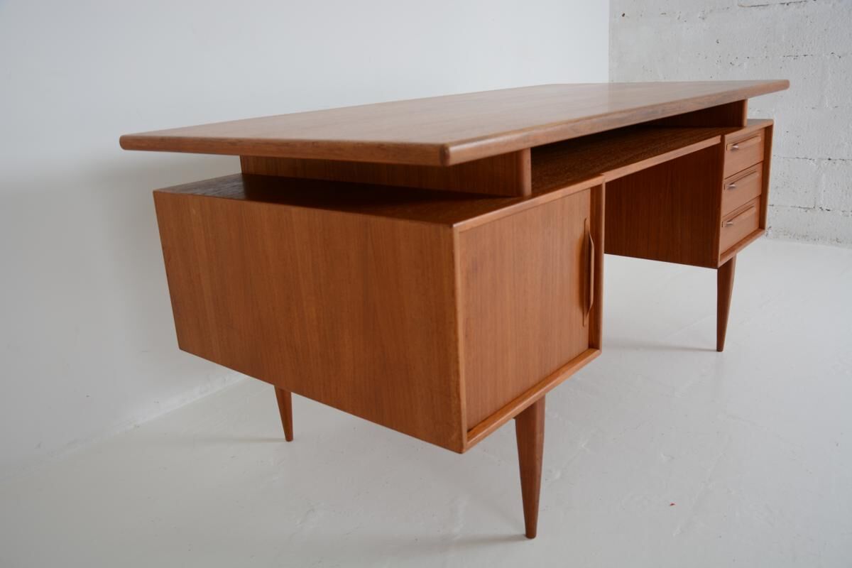 Scandinavian desk teak