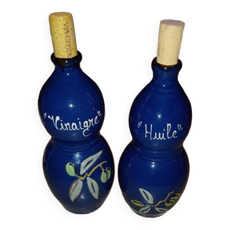 Ceramic oil and vinegar.