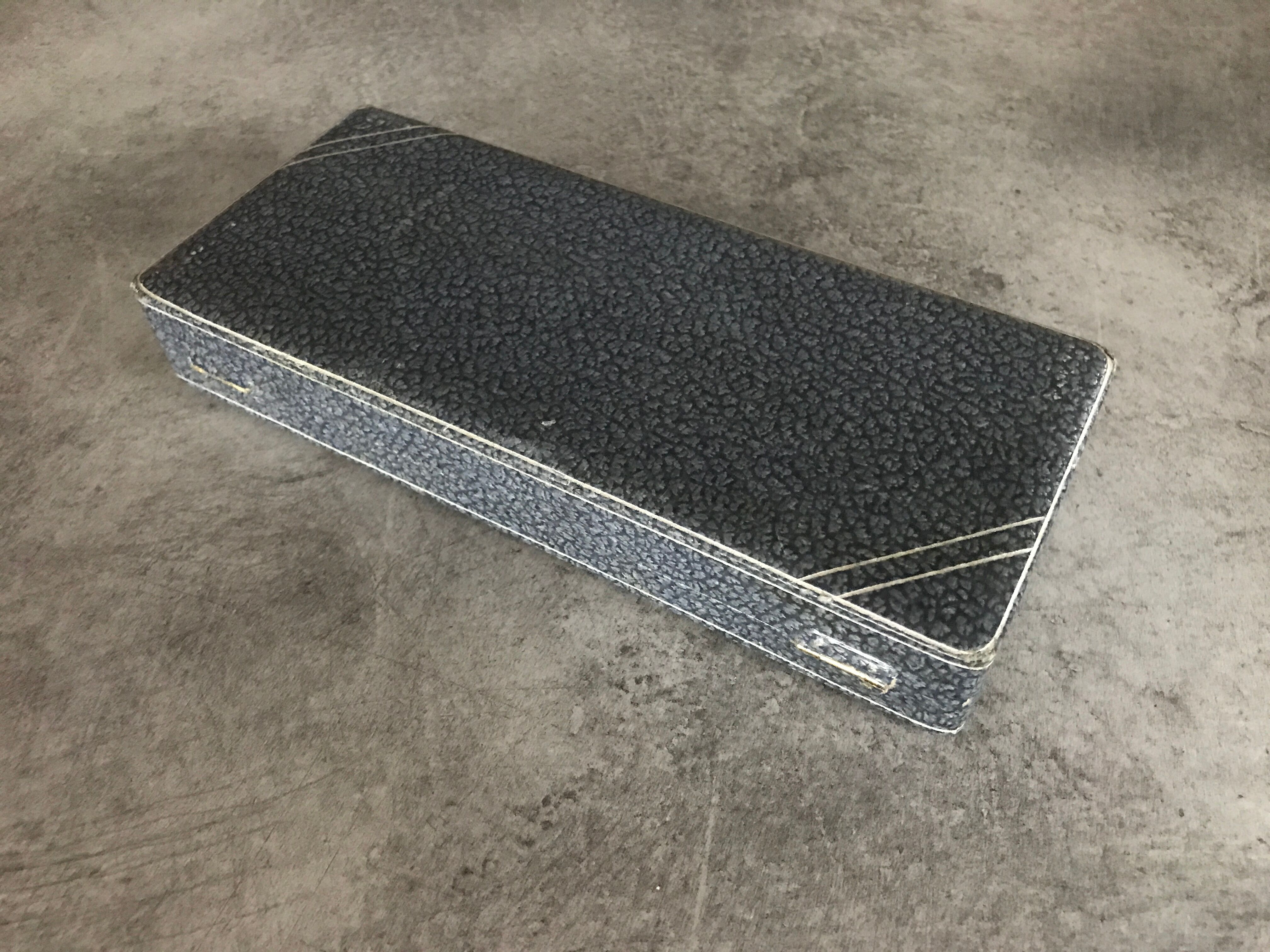 Case with cutlery christofle fork and spoon in silver metal