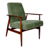 Fauteuil 'Lis', design vert olive des années 1970 par Henryk Lis - 2 pièces disponibles