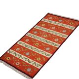 1950s Moldavian Kilim Runner Rug 96 x 200 cm