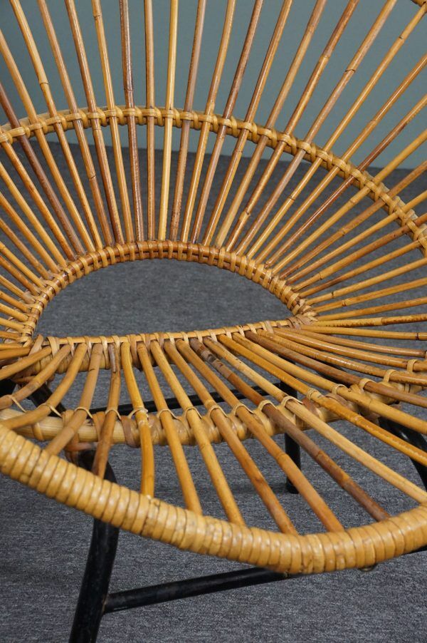 Rattan armchair, Dutch Design, 1960