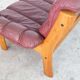 Canapé deux places en teck et cuir d’Ekornes, années 1970