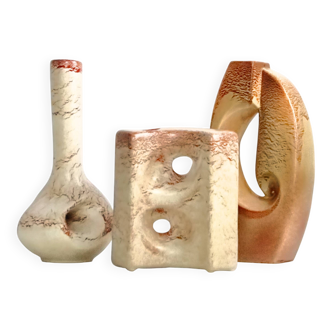 Roberto Rigon pour Bertoncello, Ensemble de vases en céramique