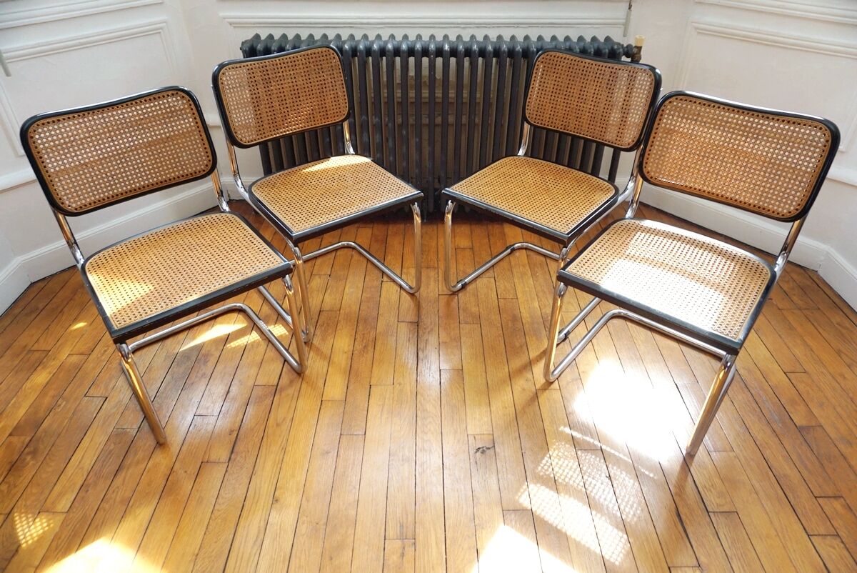 Pair of Cesca B32 chairs by Marcel Breuer