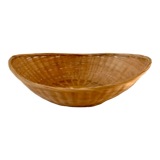 Oval wicker basket 70s