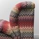 Missoni Doimo fabric armchair 1970s vintage modernism