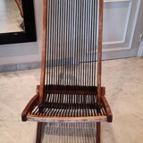 Rope folding chair