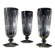 3 verres géants baccarat 280ml m.à feuilles
