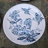 Service set in Longwy earthenware, Terre de fer.