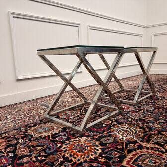 2x Eichholtz side table Criss Cross