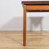 Mid-Century Square Extendable Teak Dining Table, Denmark, 1960s