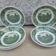 6 hollow plates Adams English Scenic green